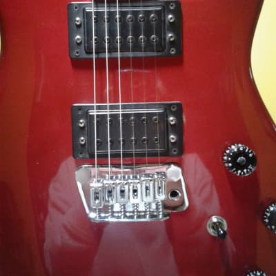 Peavey Milestone six string guitar 1985 Red metallic image 2
