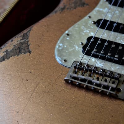 American Fender Stratocaster Custom 2012 Faded Tangerine Sparkle image 6