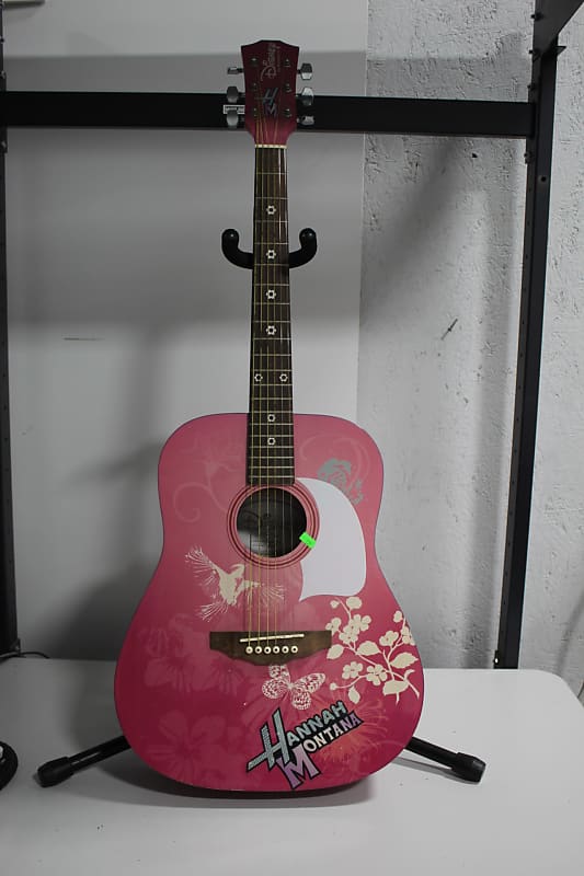 Washburn  Hannah Montana Acoustic Guitar Pink image 1