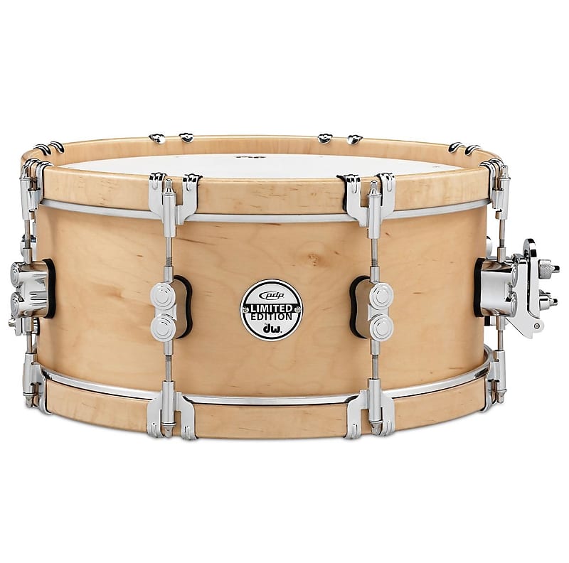PDP PDSX0614CLWH 6x14" LTD Classic Wood Hoop Maple Snare Drum image 1