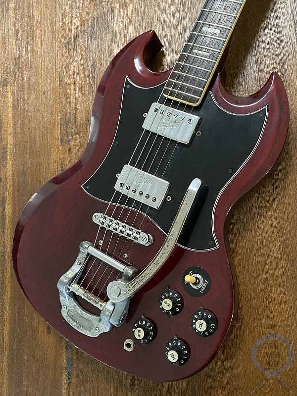 Greco SG, Bigsby/Tremolo, 1973 Vintage, Cherry Red | Reverb