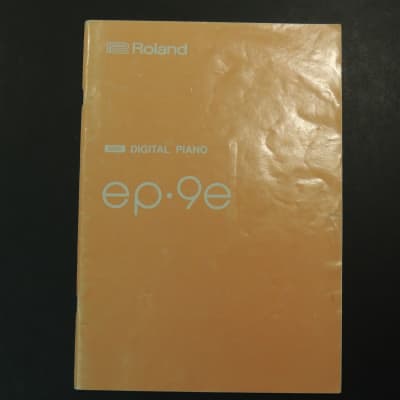 Roland EP 9e Owner's Manual [Three Wave Music] image 1