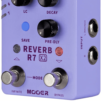 Mooer R7 X2 Reverb 14 Stereo Reverb Effects + Power Supply image 7