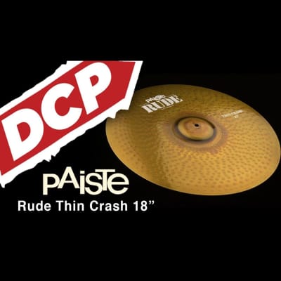 Paiste Rude Thin Crash Cymbal 18" image 3