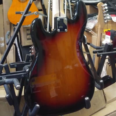 NEW! Johnson Sunburst Finish Precision Style Bass Guitar - Big Sound - Looks/Plays/Sounds Excellent! image 4