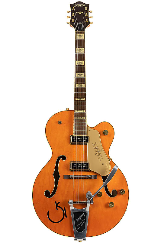 2005 Gretsch G6120DSW Classic Orange with TV Jones T-Armond