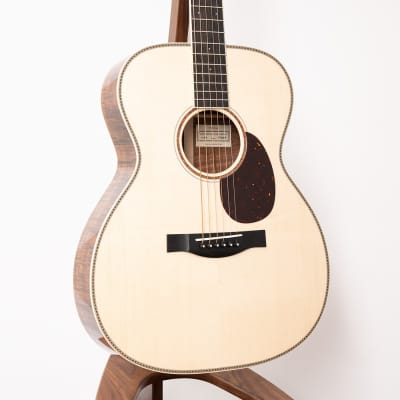 Santa Cruz OM Custom Acoustic Guitar, Flamed Koa & Italian Spruce image 3