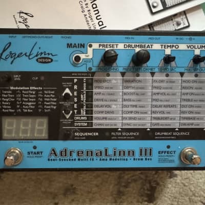 ギター Roger Linn AdrenaLinn III Roger Linn AdrenaLinn III Guitar Pedal Multi FX Drum Box