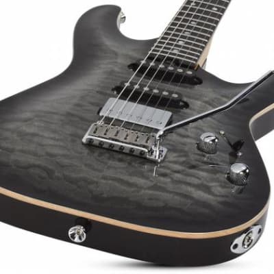 Schecter California Classic Series Electric Guitar w/ Case - Charcoal Burst image 22