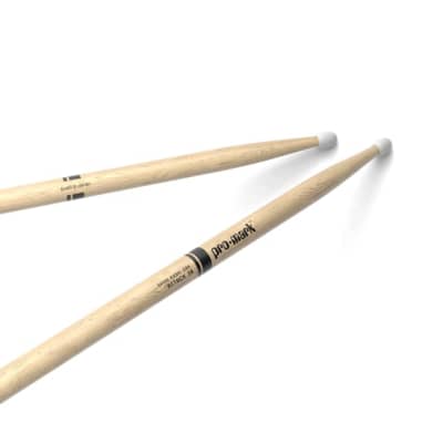 ProMark Classic Attack 2B Shira Kashi Oak Drumsticks, Oval Nylon Tip, One Pair image 1