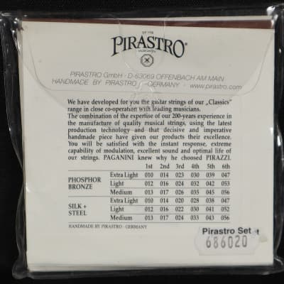 NOS Pirastro Pirazzi Silk & Steel 12-52 Acoustic Guitar String Set 686020 image 2