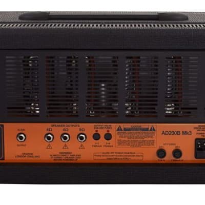 Orange AD200B-BK 200 Watt Bass Guitar Amplifier Head in Black image 4