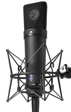 Neumann U87Ai Studio Mic w/Shkmnt u0026 Case Black | Reverb