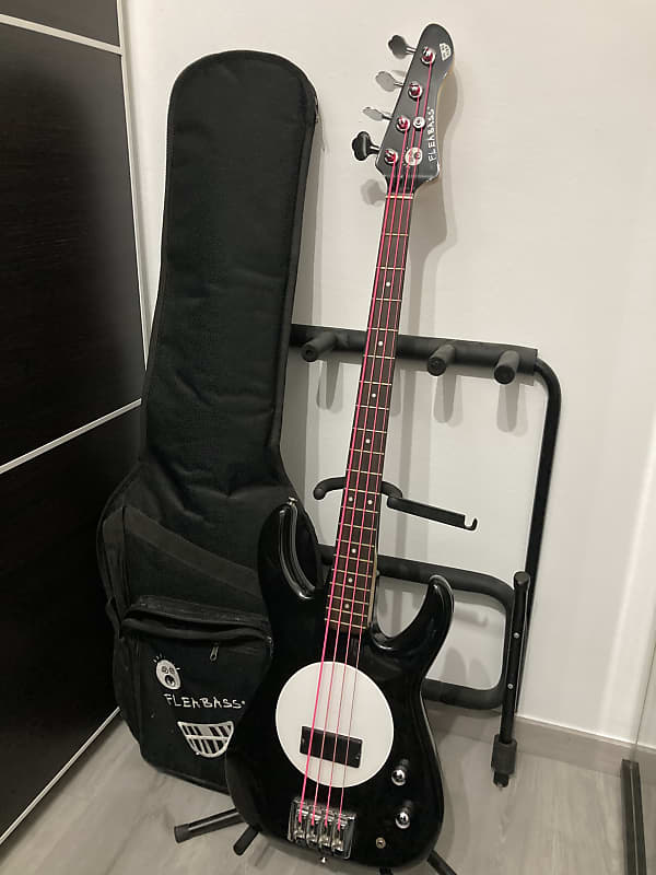 2010 Fleabass Model 32 Long Scale Black/White | Reverb