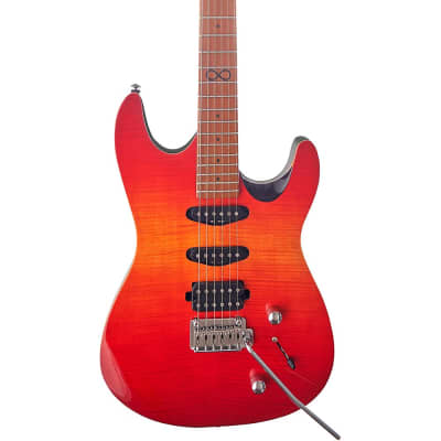 Chapman ML1 Hybrid Electric Guitar Cali Sunset Red Gloss for sale