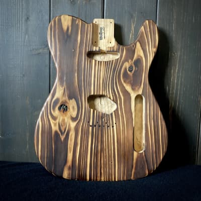 Burnt Barncaster Telecaster Knotty pine Natural guitar body