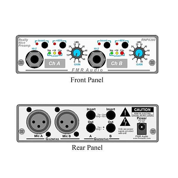 FMR Audio RNP8380 Really Nice Preamp Microphone Preamp(New) Reverb