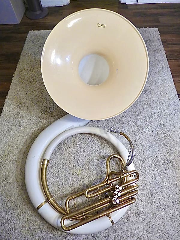 Used Conn 36K Fiberglass Sousaphone With Mouthpiece (Ready To Play