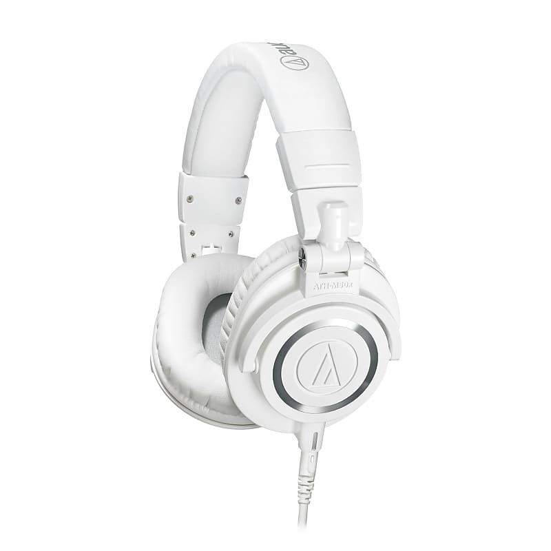Audio-Technica ATH-M50XWH Professional Monitor Headphones - White  			