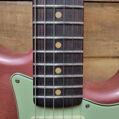 Fender Limited Edition Custom Shop 64 Journeyman Relic Stratocaster - Aged Burgandy Mist w/ Hard Case image 10