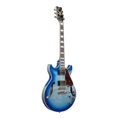 Ibanez AM Artcore Expressionist 6-String Electric Guitar (Jet Blue Burst) image 2