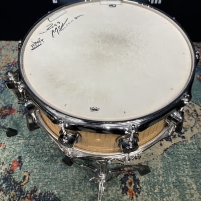 Russ McKinnon's, DW 14x6" Randall May/DW EQ Snare Drum 2005 - Natural Maple Oil image 10