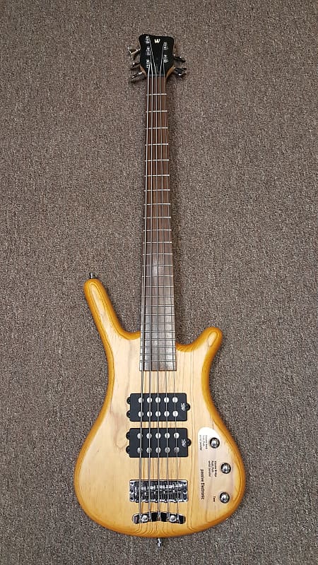 Warwick 5-string Rock Bass Corvette $$ (Double Buck) bass guitar, Honey Violin Oil finish image 1
