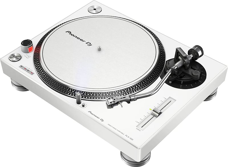 PIONEER DJ PLX-500-W Professional Turntable, White Finish image 1
