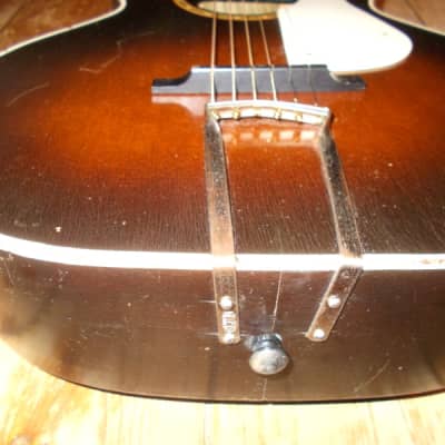 1940's Paramount Parlor Guitar With Original Case image 10