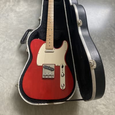 Fender Highway One Telecaster with Maple Fretboard 2003 - 2005 - Crimson Red Transparent for sale