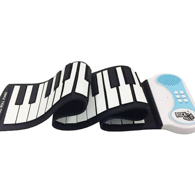 Mukikim Rock and Roll it Classic Piano - Roll-Up Keyboard with 49 Keys & Built in Speaker image 3