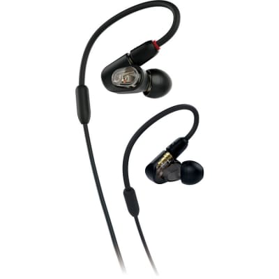 Audio-Technica ATH-E50 Professional In-Ear Studio Monitor Headphones,Black image 4
