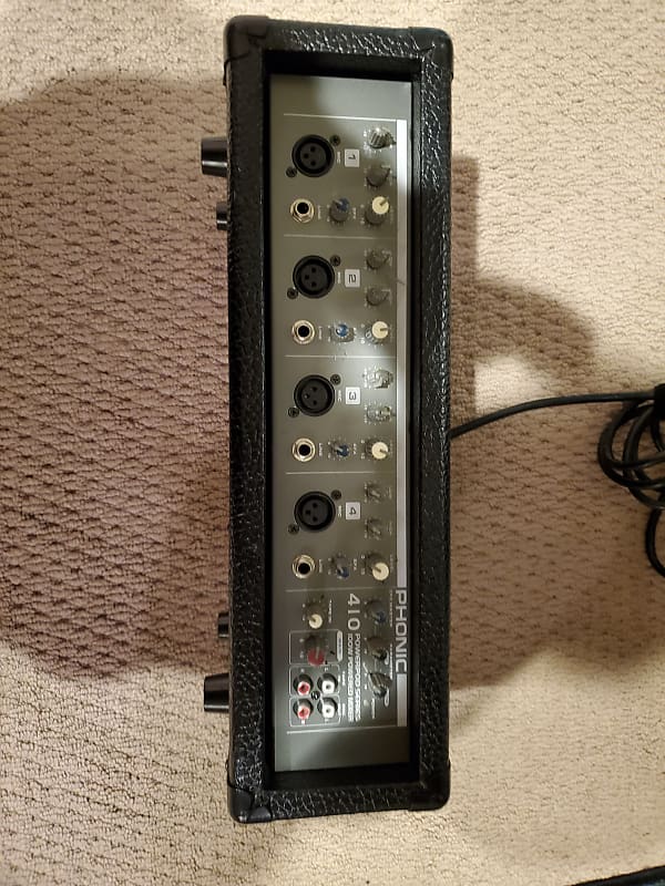 Phonic PHONIC 410 100 WATT 4 CHANNEL POWERED MIXER 90s Reverb