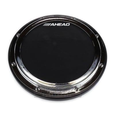 Ahead 10 S-hoop Pad w/Snare Sound Black Rubber/chrome Hoop image 1