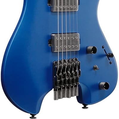 Ibanez Q52 Q Standard Headless Electric Guitar, Laser Blue Matte w/Gig Bag image 5