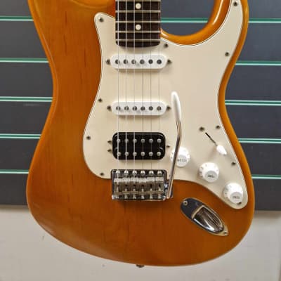 Fender Highway One Stratocaster Satin Amber 2003 Electric Guitar image 4