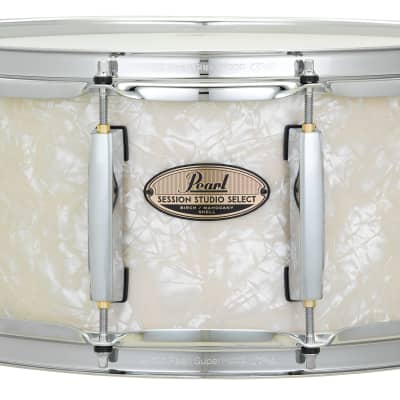 Pearl Session Studio Select 14"x6.5" Snare Drum in Nicotine White Marine Pearl (#405) image 1