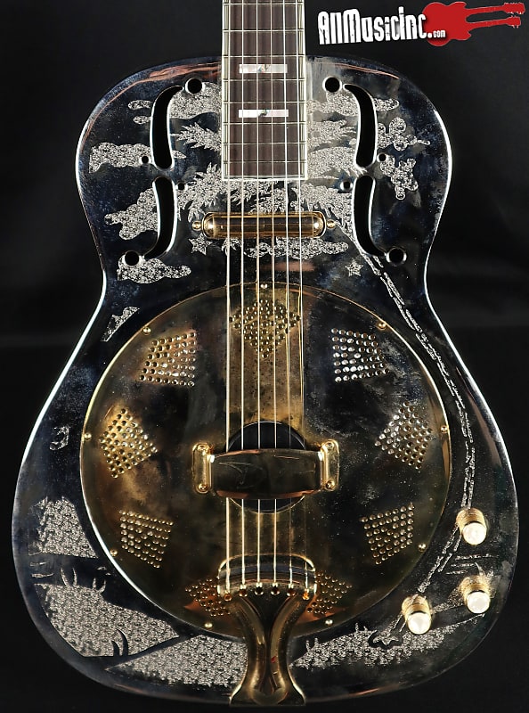 Dean RESCG Thin Body Metal Resonator Acoustic Electric Guitar Reverb