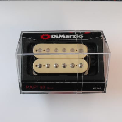 DiMarzio Regular Spaced PAF 57 Neck Humbucker Relic White DP 308