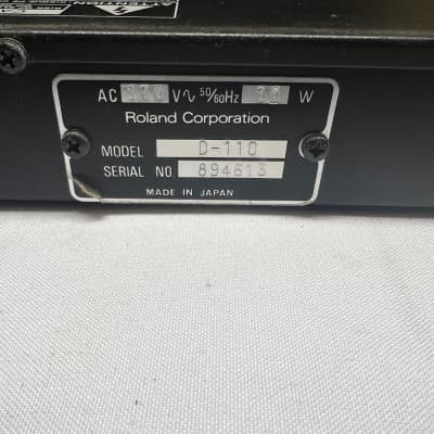 Roland D-110 Rackmount Synth, MIJ (Consignment) image 3