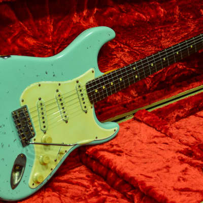 American Fender Stratocaster Relic Nitro Surf Green Custom ShopTexas Specials image 25