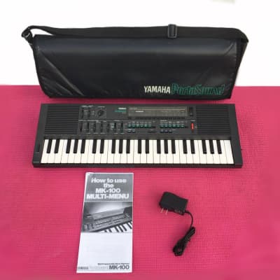 Buy used Yamaha Portasound MK-100 Vintage Synthesizer Keyboard + Accessories