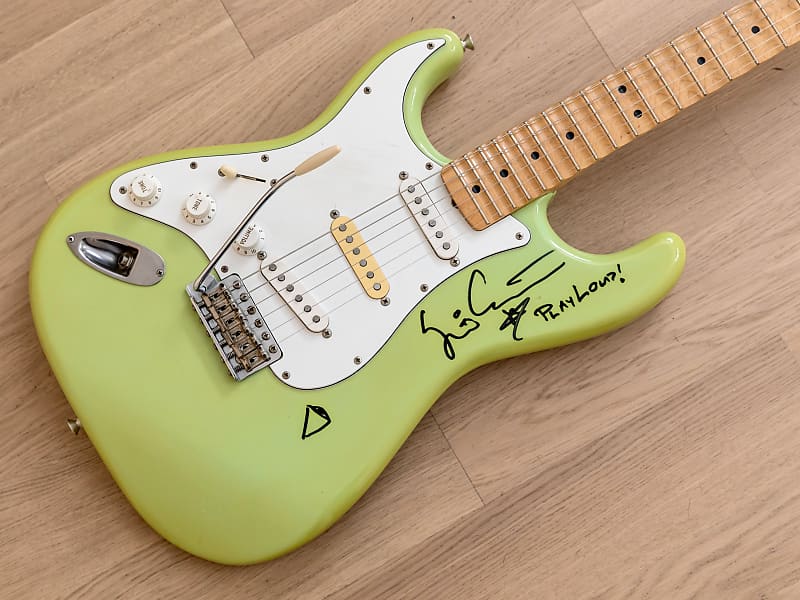 1987 Fender Yngwie Malmsteen Stratocaster ST72-86DSC Reverse Body Sonic  Blue, Order Made & Yngwie-Signed, Japan MIJ