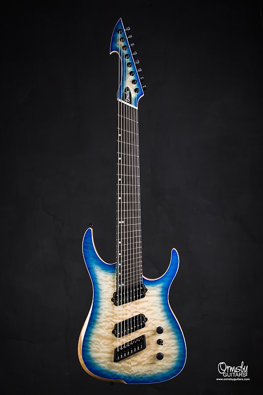 Ormsby HypeGTR 8 string Multiscale 2018 Blue Burst