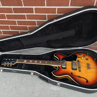 1970’s  Univox Coily  335 Copy Electric Guitar Sunburst image 21