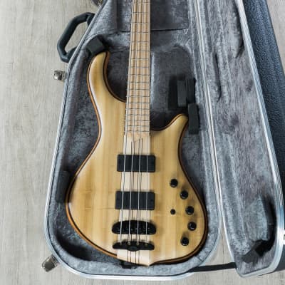 Mayones Slogan Classic 4 4-String Electric Bass Myrtlewood Trans Natural w/ Case image 19