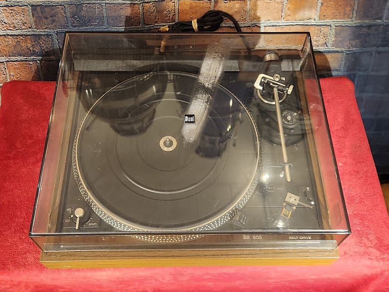 Dual CS506 Belt Drive Turntable Wood w/ Audio Technica AT15Sa Cartridge  			