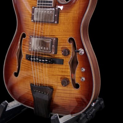 Maxey Archtops Lark Guitar - Tele Style Archotp Burst image 2