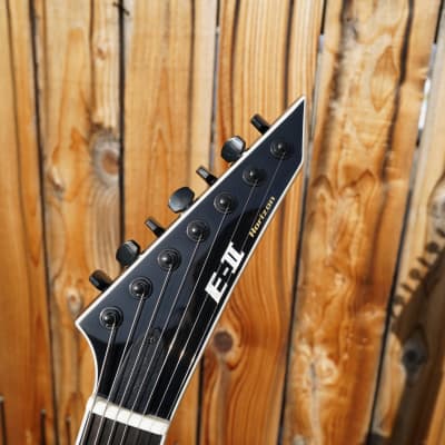 ESP LTD E-II Horizon NT-7 Evertune Black 7-String Electric Guitar w/ Case (2024) image 4