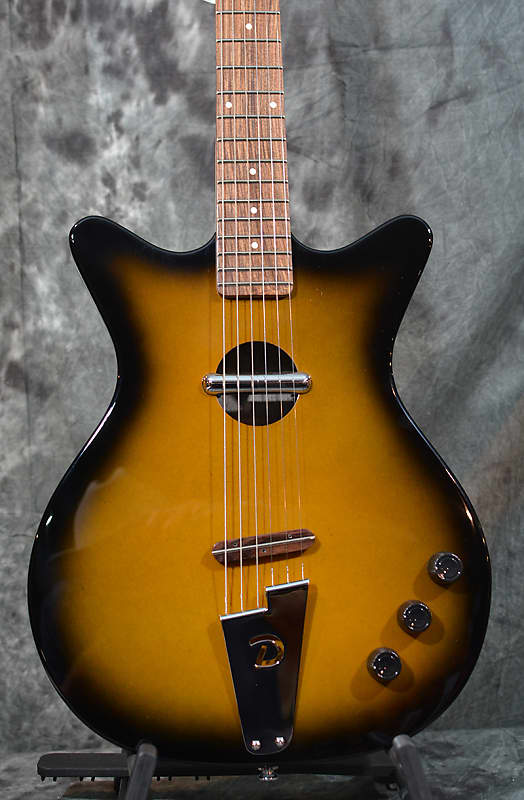 Danelectro Convertible Acoustic Electric Guitar Sunburst NEW w minor Finish blem FAST Shipping image 1